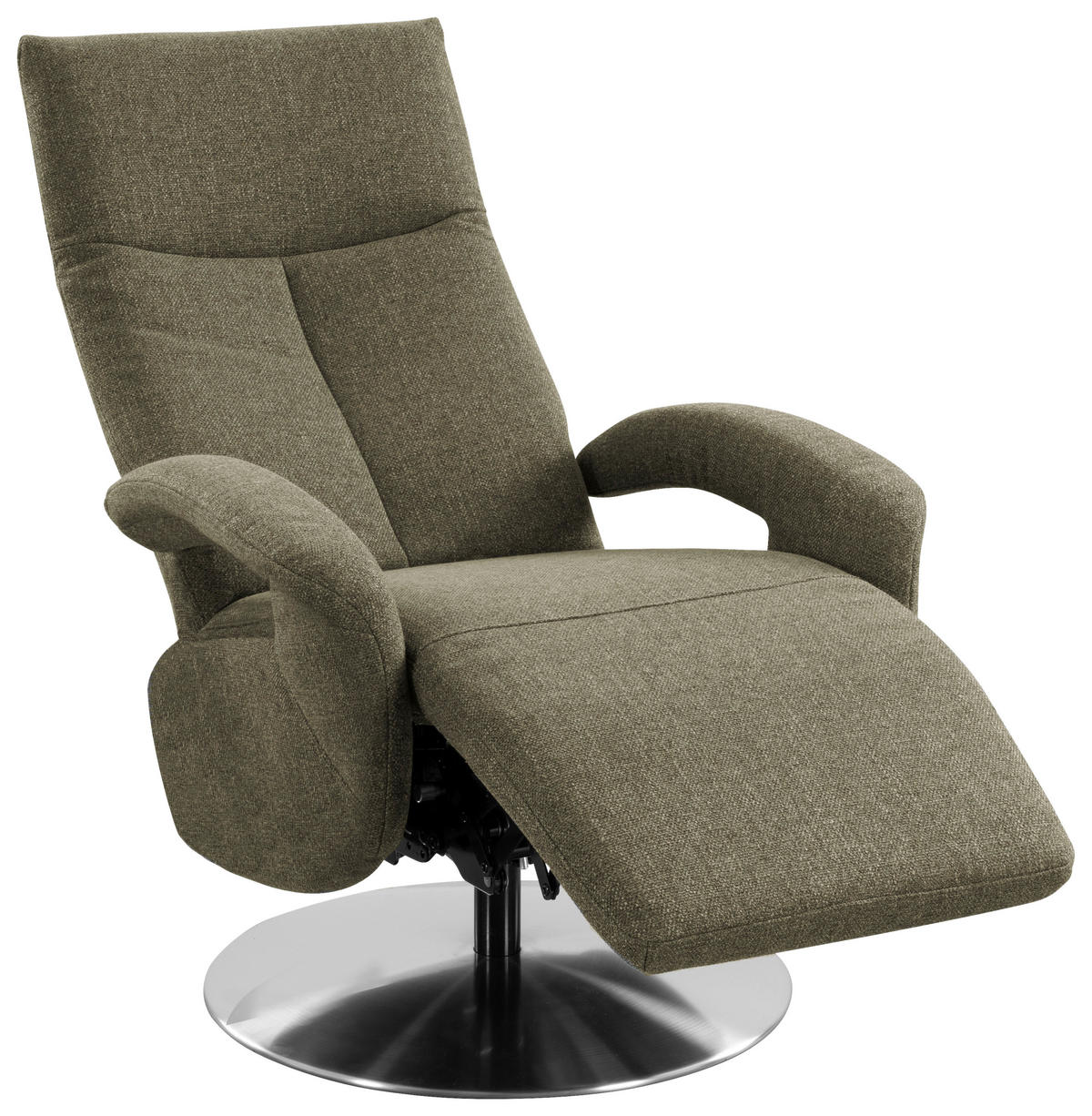 DREHSTUHL  in Flachgewebe Waldgrün  - Waldgrün/Chromfarben, Konventionell, Textil/Metall (74/112/82cm) - Sit & More