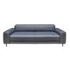 3-SITZER-SOFA  in Echtleder Dunkelblau   - Anthrazit/Dunkelblau, Design, Leder/Metall (230/70/109cm) - Johann Jakob