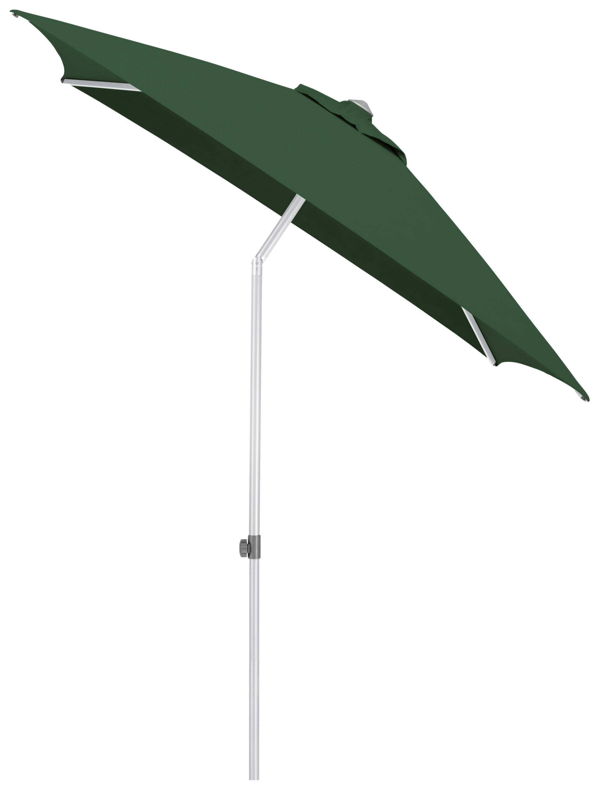 SONNENSCHIRM 200 cm Grün  - Silberfarben/Grün, Basics, Textil/Metall (200/200cm) - Kettler