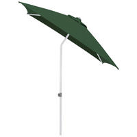 SONNENSCHIRM 200 cm Grün  - Silberfarben/Grün, Basics, Textil/Metall (200/200cm) - Kettler