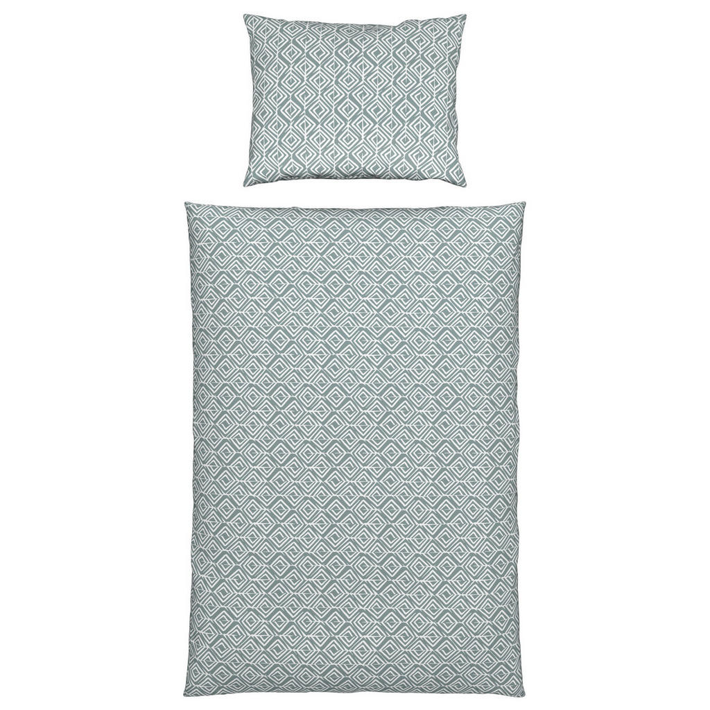 Baumwolle-Bettwäsche 140x200 cm Chrisi Silberfarben