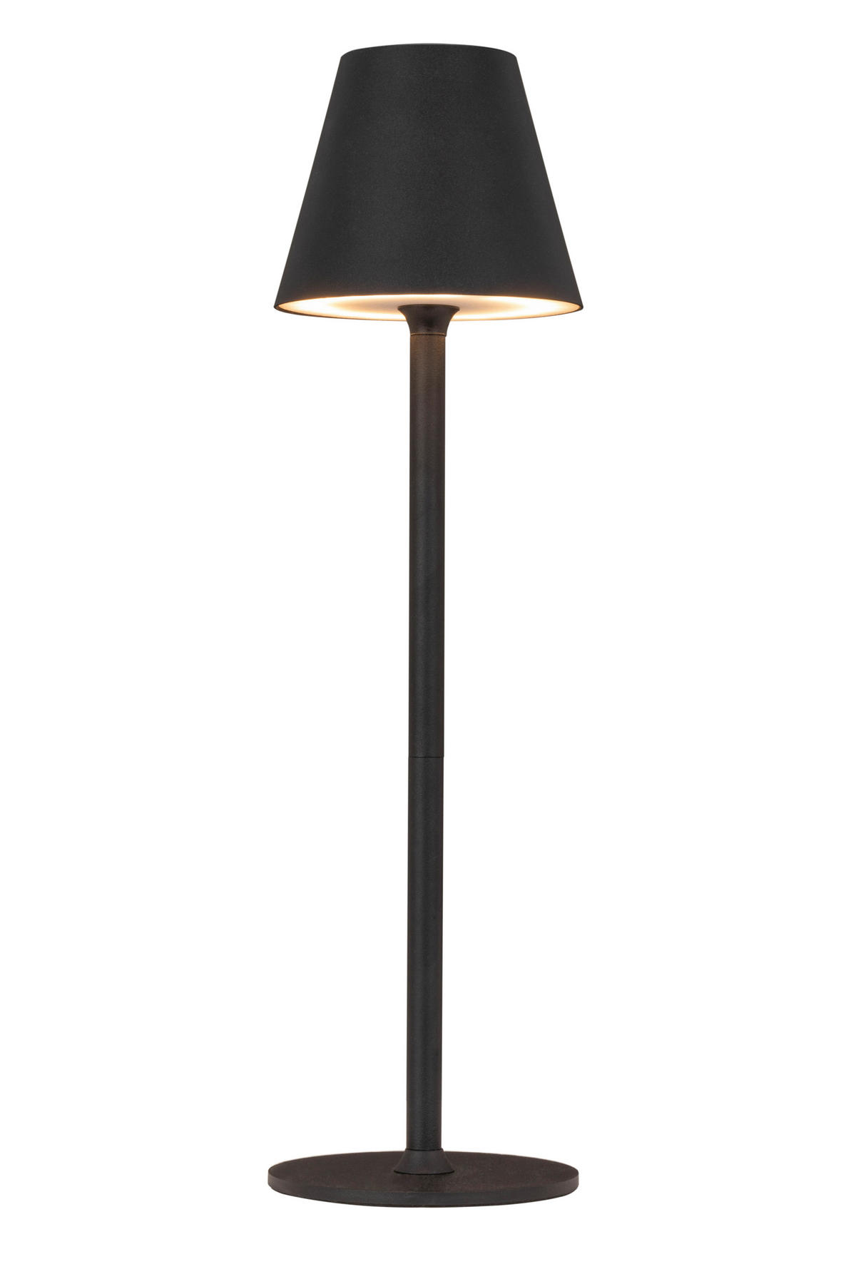 STOLNÍ LAMPA NA BATERIE 10/36 cm - bílá/černá, Konvenční, kov/plast (10/36cm) - Boxxx