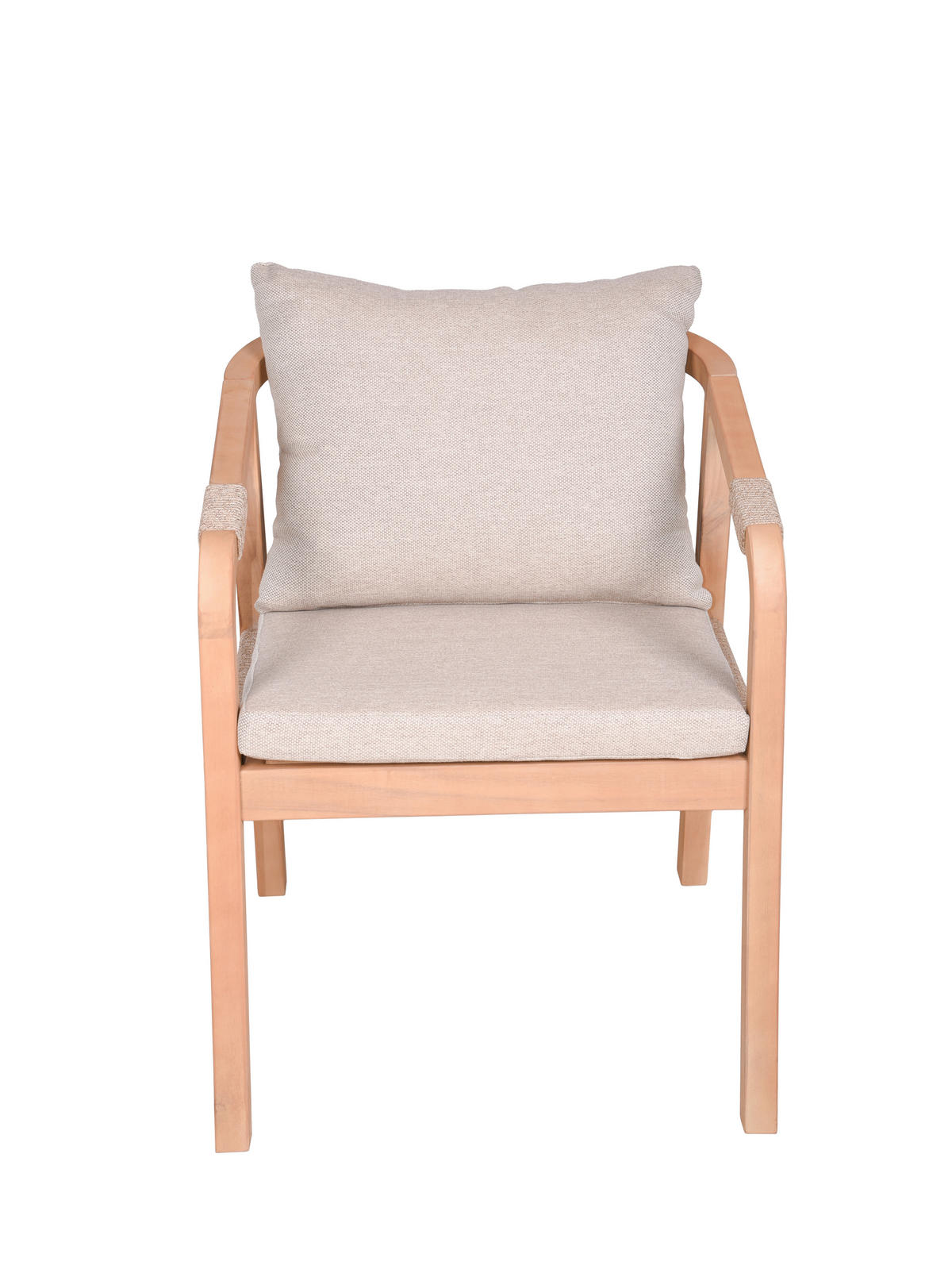 GARTENSESSEL Akazie Hellbraun  - Hellbraun, Basics, Holz/Textil (59/75/63,5cm) - Gardenson
