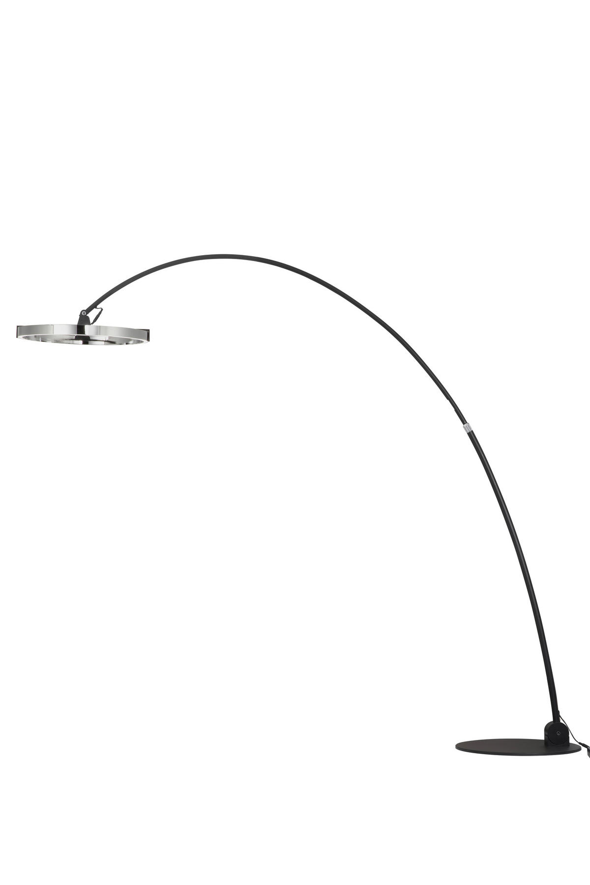 LED STOJACÍ LAMPA, 203/50/205,5 cm - černá/čiré, Trend, kov/plast (203/50/205,5cm) - Dieter Knoll