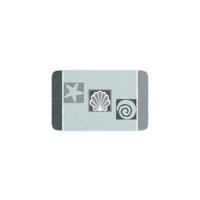 BADTEPPICH AQUATICA Grau 50/80 cm  - Grau, Basics, Kunststoff/Textil (50/80cm) - Grund