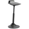 BÜROHOCKER   Grau, Schwarz  - Schwarz/Grau, Basics, Textil/Metall (38/60-93/38cm) - Aeris