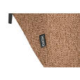 ECKSOFA in Webstoff Rostfarben  280/205 cm  - Rostfarben/Schwarz, Design, Textil/Metall (280/205cm) - Xora