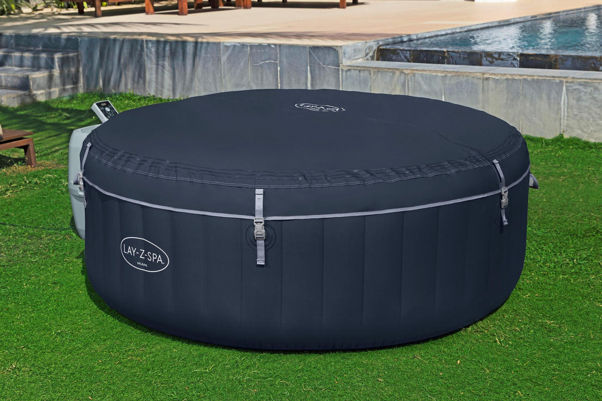 WHIRLPOOL MIAMI 60001 MIAMI AIRJET 180/66 cm  - Dunkelblau, KONVENTIONELL, Kunststoff/Metall (180/66cm) - Bestway