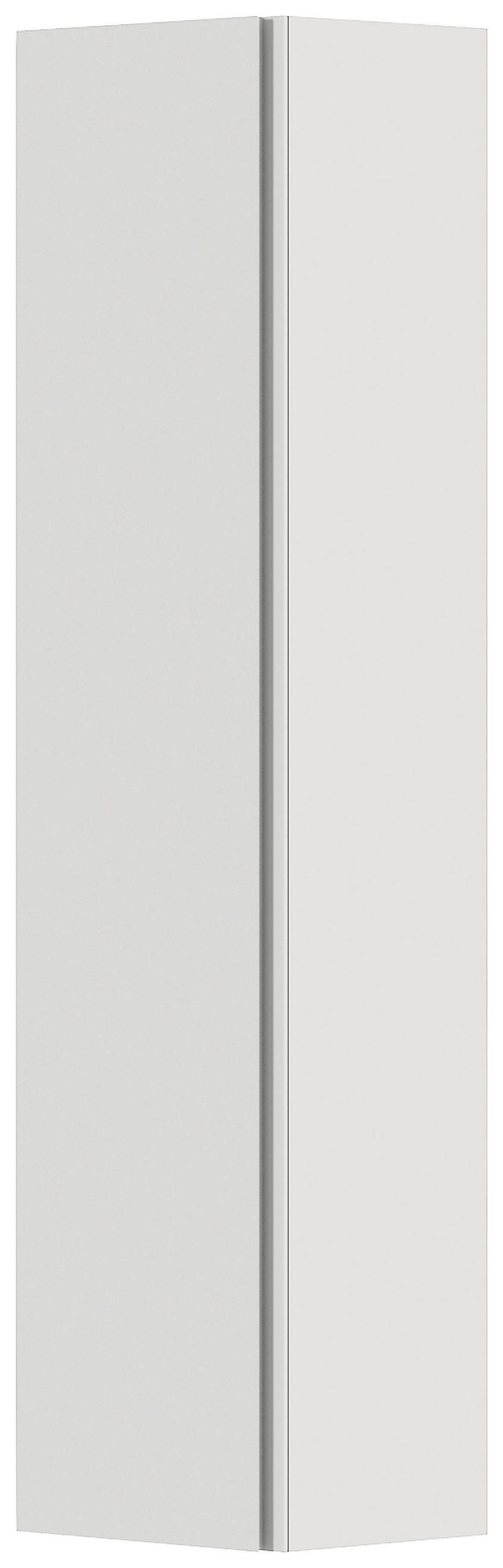 GARDEROBENSCHRANK Gardasee  in 40/165/33 cm  - Weiß, Design, Holzwerkstoff (40/165/33cm) - Moderano