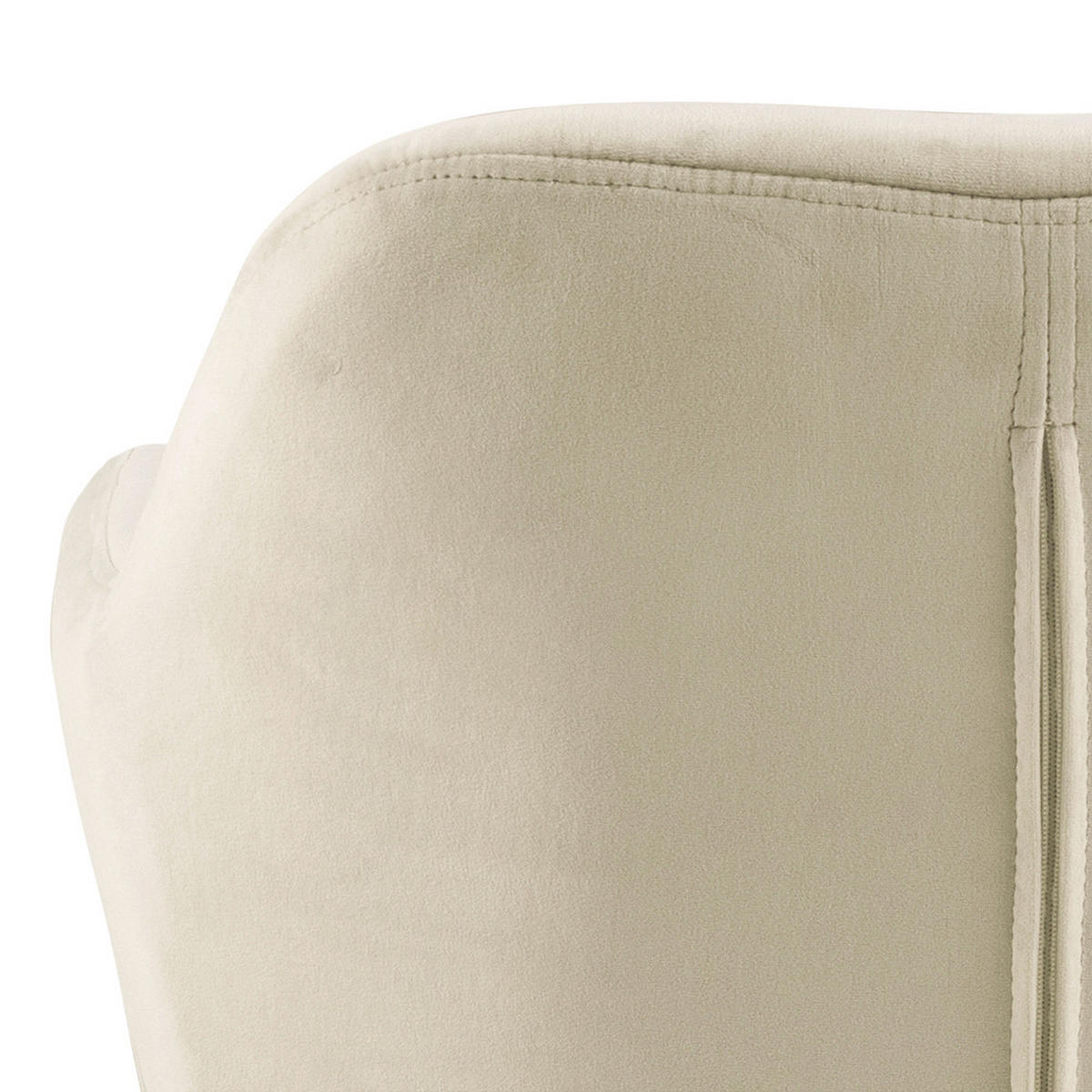 STOL MED ARMSTÖD  tygutbud, modellutbud, automatisk funktion för återhämtning sammet  - sandfärgad/svart, Design, metall/textil (57,5/81,5/61,5cm) - Best Price