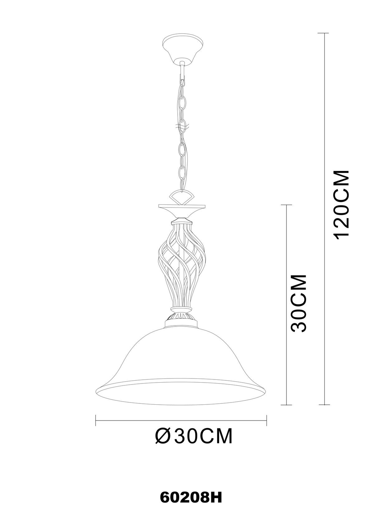 LUSTRĂ 30/120 cm  - Konventionell, sticlă/metal (30/120cm)