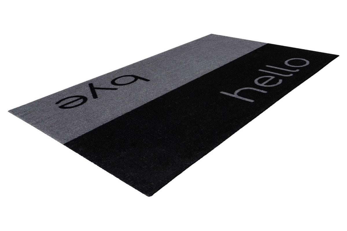 FUßMATTE 40/60 cm  - Schwarz, Basics, Kunststoff/Textil (40/60cm) - Kayoom