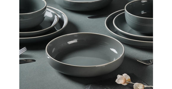 KOMBISERVICE Bastia azzurro 16-teilig  - Blau, Trend, Keramik - Novel