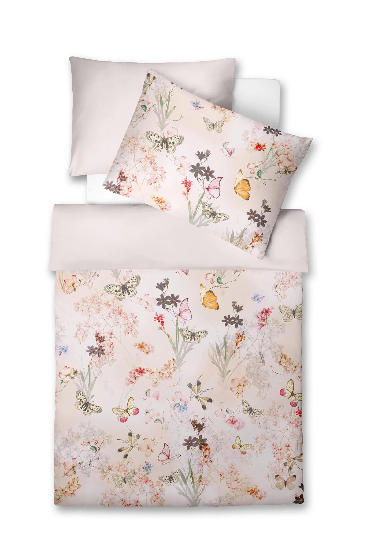 ÁGYNEMŰHUZAT-GARNITÚRA 140/200 cm  - lila/sárga, Basics, textil (140/200cm) - Fleuresse