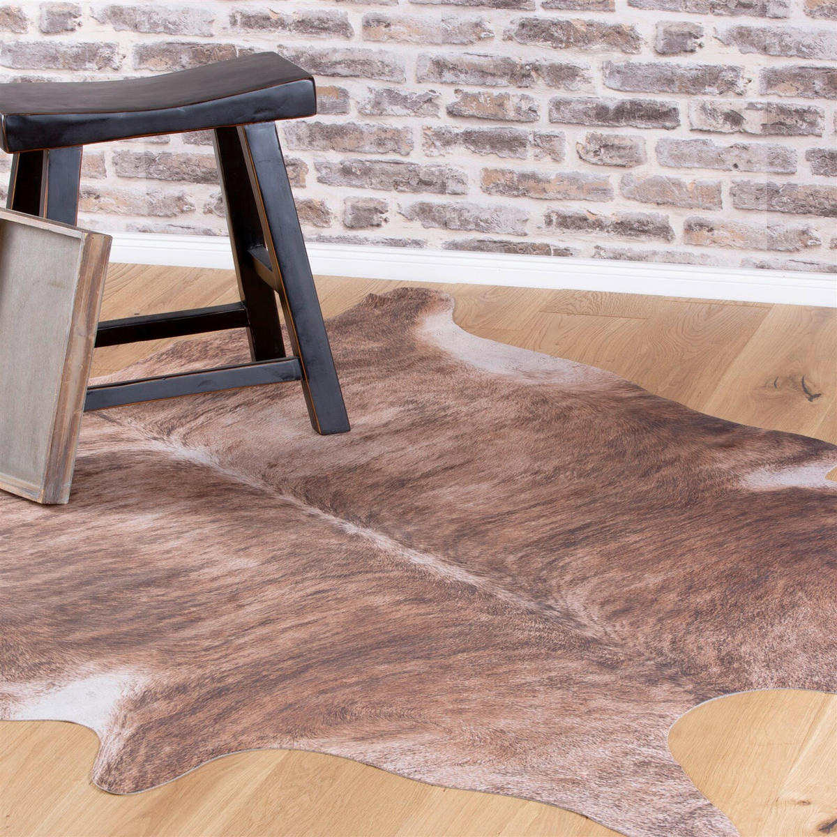 FLACHWEBETEPPICH  Wohnzimmer 155/190 cm Braun rechteckig  - Braun, Basics, Textil (155/190cm) - Kayoom