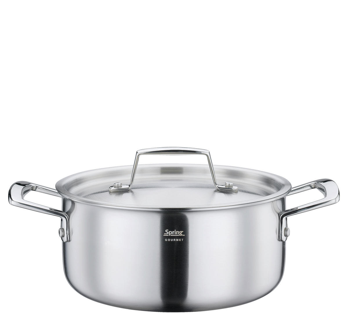 KOCHTOPFSET GOURMET  - Silberfarben, Basics, Metall - Spring