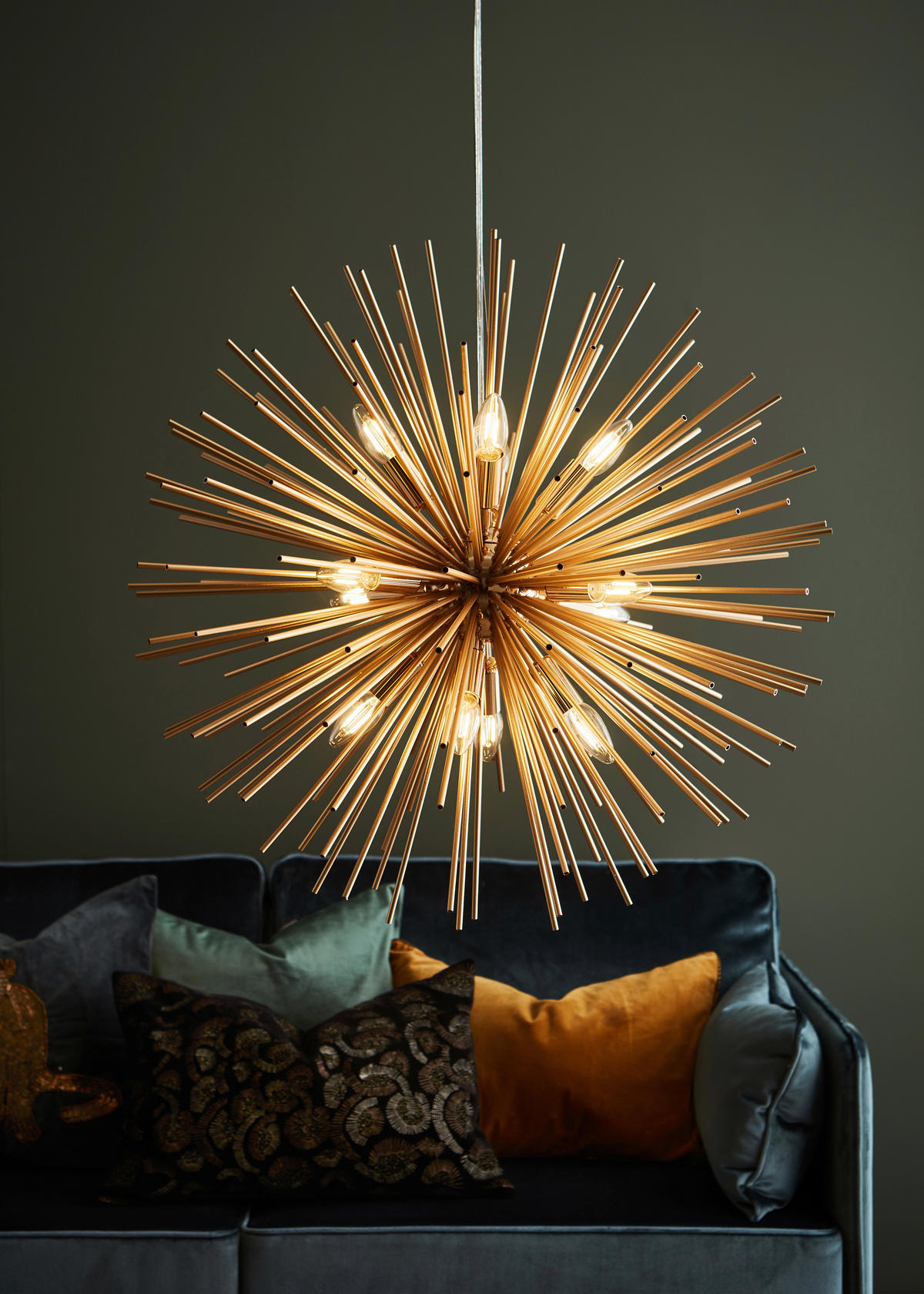 HÄNGELEUCHTE 72/185 cm   - Goldfarben, Basics, Metall (72/185cm) - Markslöjd