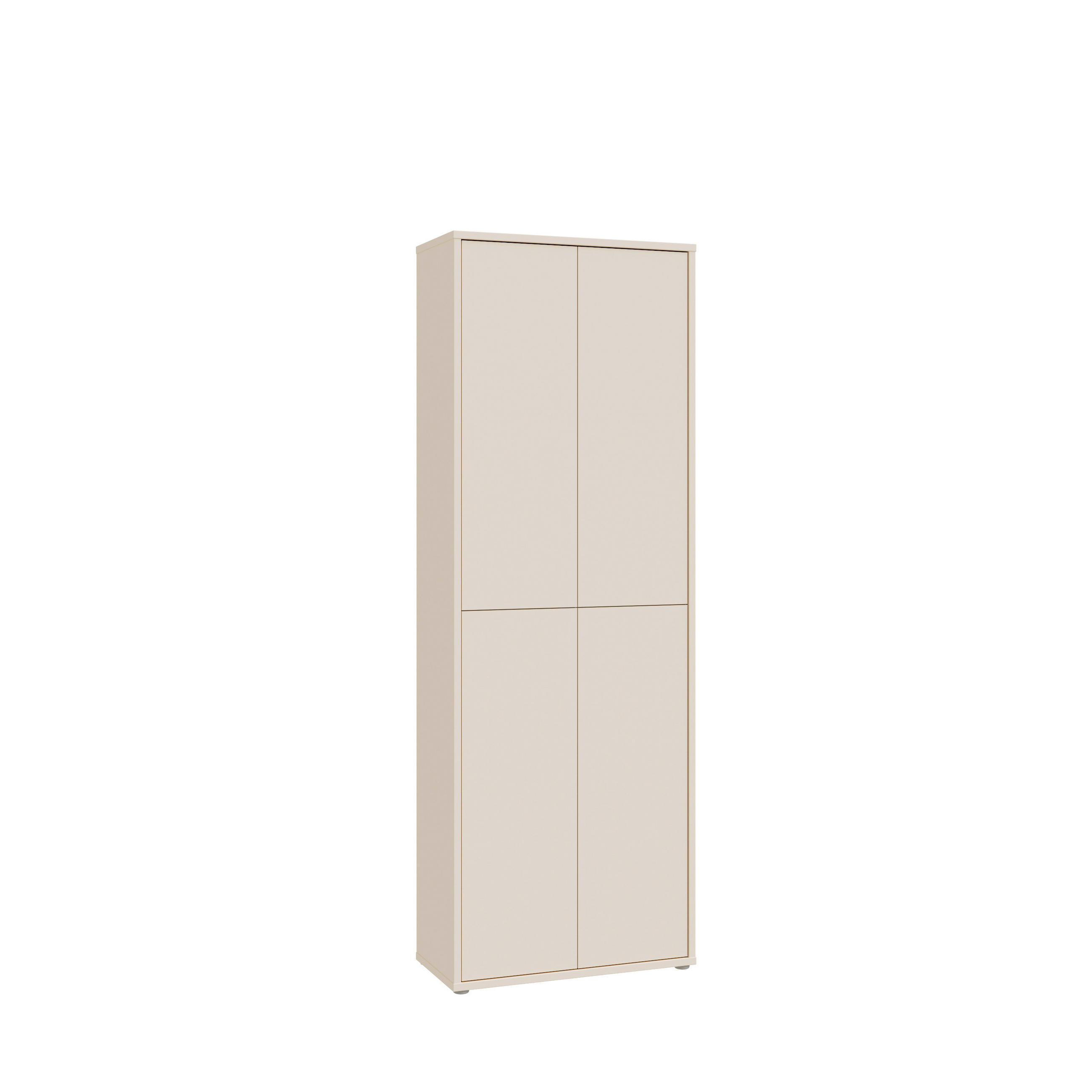 OMARA ZA ČEVLJE peščene barve - peščene barve, Moderno, umetna masa/leseni material (74,5/191,9/34,9cm) - Carryhome