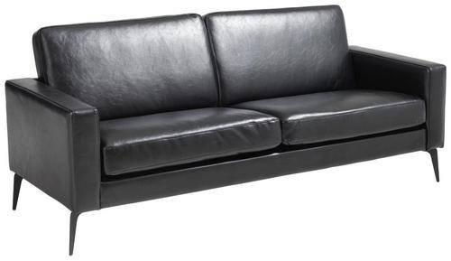 SOFA tekstil  crna    - crna, Design, tekstil/metal (193/79/79cm) - Livetastic