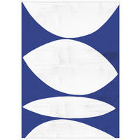 BILD Abstraktes  - Blau/Weiß, Trend, Holzwerkstoff/Kunststoff (50/70cm) - Monee