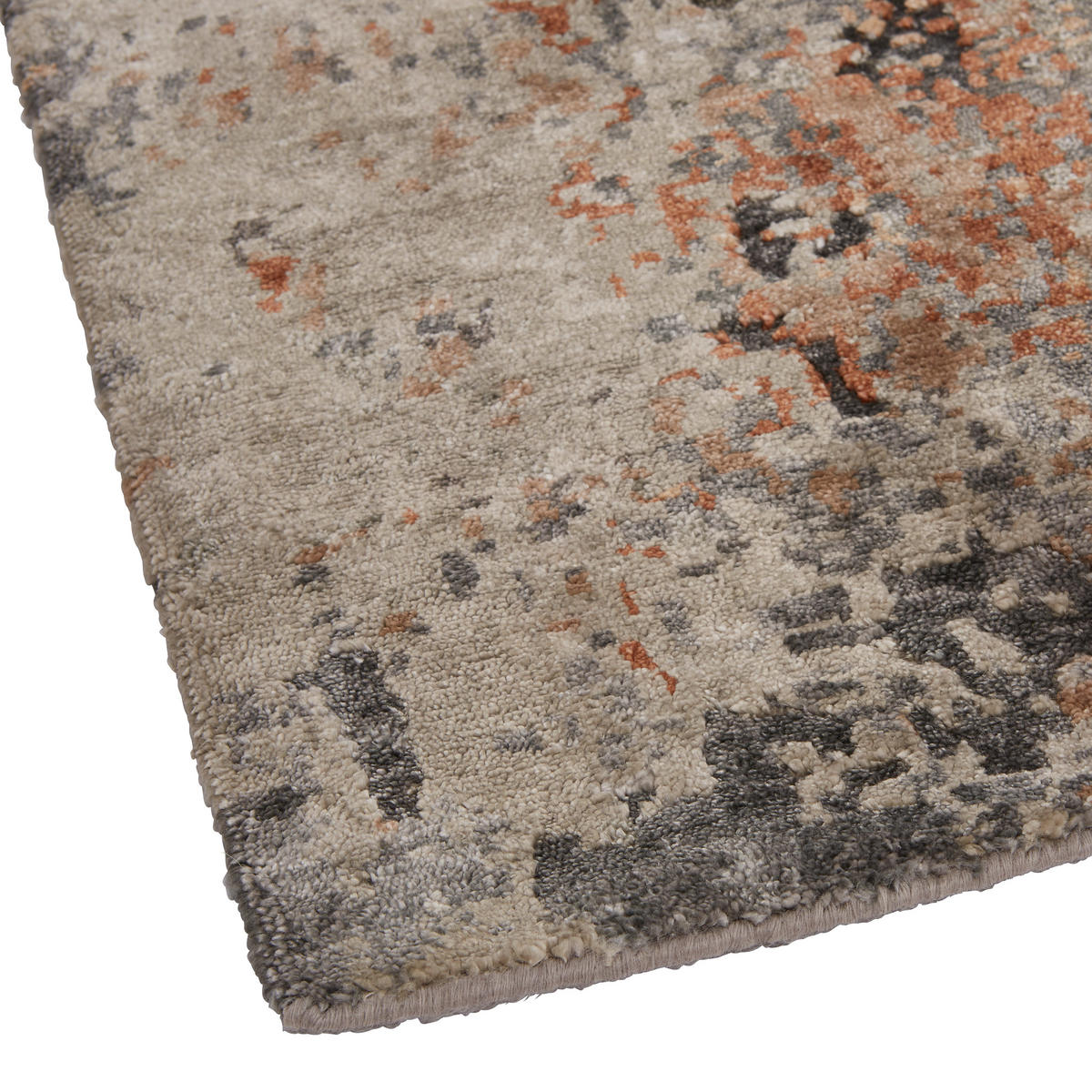 ORIENTÁLNY KOBEREC, 120/180 cm, sivá, medená - medená/sivá, Design, textil (120/180cm) - Cazaris