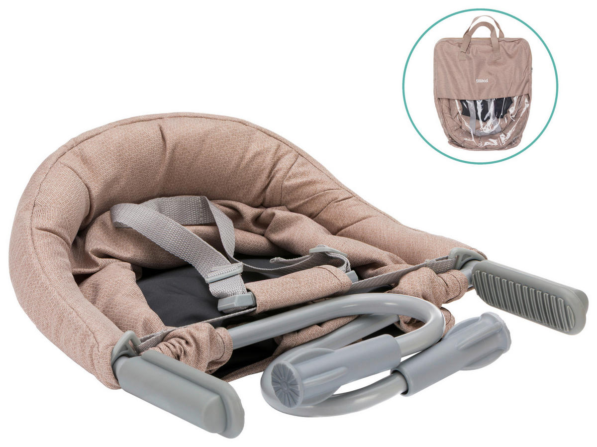 TISCHSITZ  - Beige/Grau, Basics, Textil/Metall (58,5/38/28,5cm) - My Baby Lou