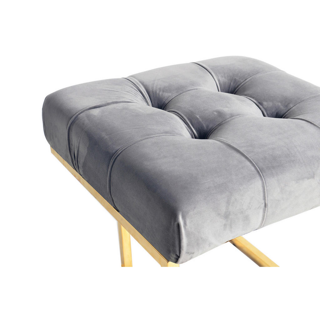 Thumbnail - Kayoom Hocker, Grau, Textil, quadratisch, 48x48x48 cm, Wohnzimmer, Hocker, Sitzhocker