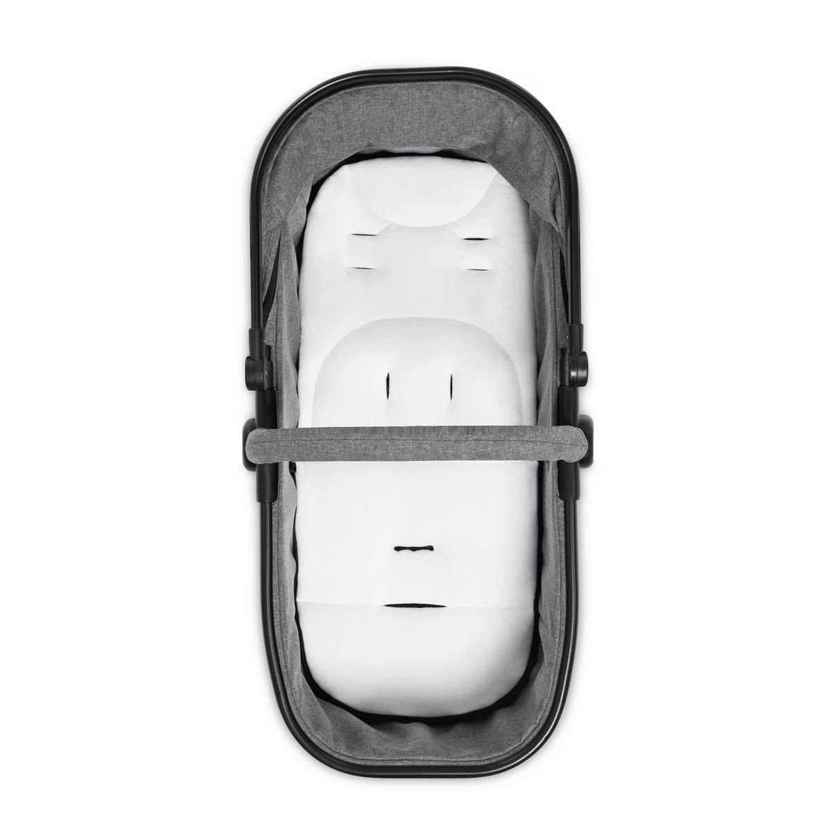 ZWILLINGSWAGEN ATLANTIK TWIN  - Schwarz/Grau, Basics, Textil/Metall (125/64/108cm) - Hauck