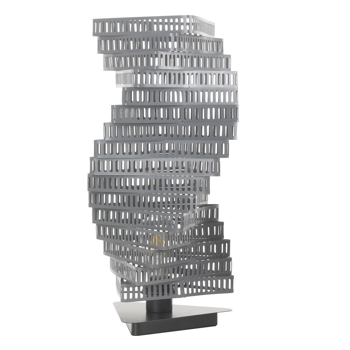 SVJETILJKA STOLNA CAMINO  - boje kroma/crna, Design, metal/plastika (25/25/55cm)