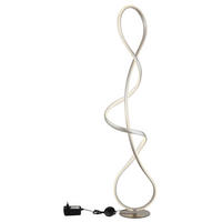 STOJEČA LED-SVETILKA  SWIRL /2260 lm/4000 K// - barve niklja/črna, Design, kovina/umetna masa (26/20/132,5cm) - Globo