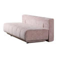 SCHLAFSOFA  in Flachgewebe Rosa  - Schwarz/Rosa, Design, Kunststoff/Textil (206/94/106cm) - Novel