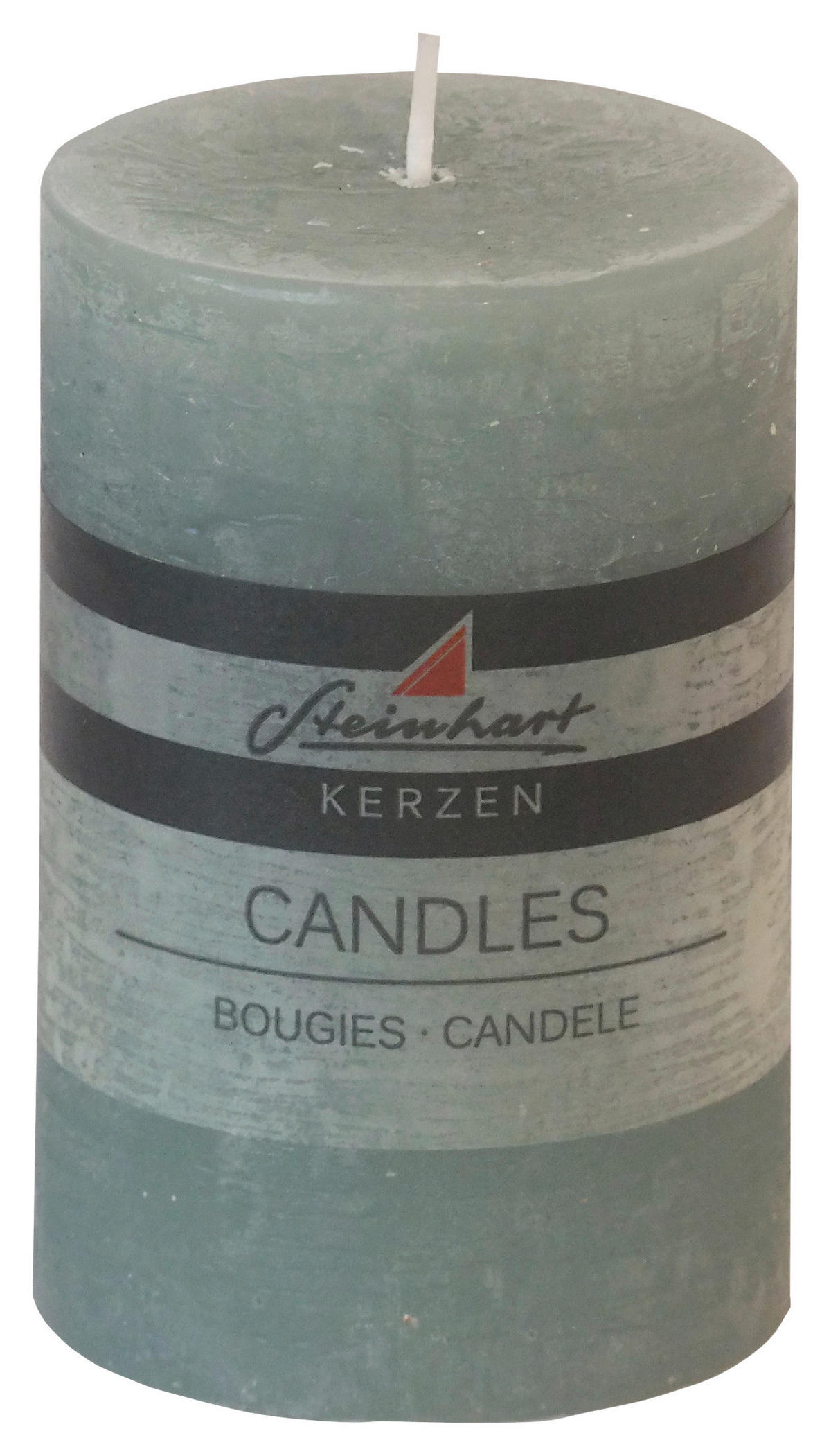 STUMPENKERZE 6,8/10 cm  - Grün, Basics (6,8/10cm) - Steinhart