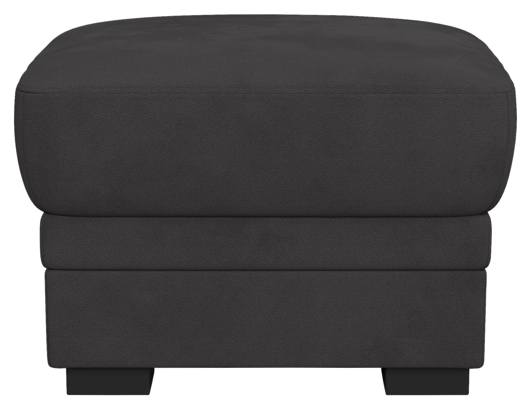 HOCKER Mikrofaser Anthrazit  - Anthrazit/Schwarz, Basics, Kunststoff/Textil (68/45/68cm) - MID.YOU