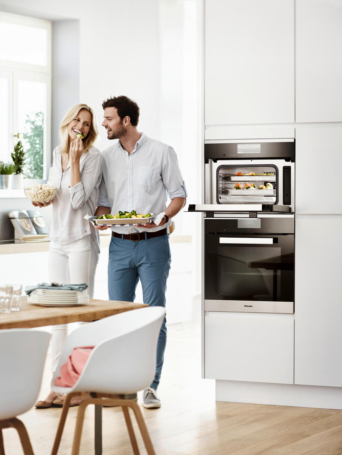 EINBAUBACKOFEN H 7364 BP  - Edelstahlfarben, Basics, Glas/Metall (59,5/59,6/56,9cm) - Miele