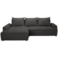 ECKSOFA Anthrazit Mikrofaser  - Anthrazit/Schwarz, KONVENTIONELL, Kunststoff/Textil (169/295cm) - Carryhome