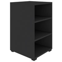 REGÁL, antracitová, 46/67/40 cm - čierna/antracitová, Konventionell, kompozitné drevo/plast (46/67/40cm) - Hom`in