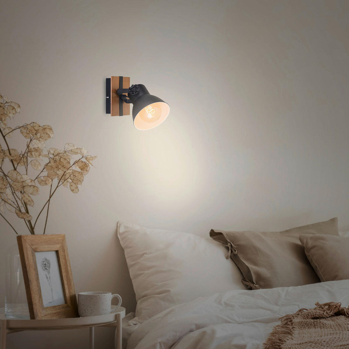 REFLEKTOR  - crna, Natur, metal (17/17cm)