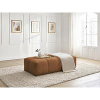 HOCKER EVEREST Flachgewebe Orange  - Schwarz/Orange, MODERN, Kunststoff/Textil (166/100/40cm)