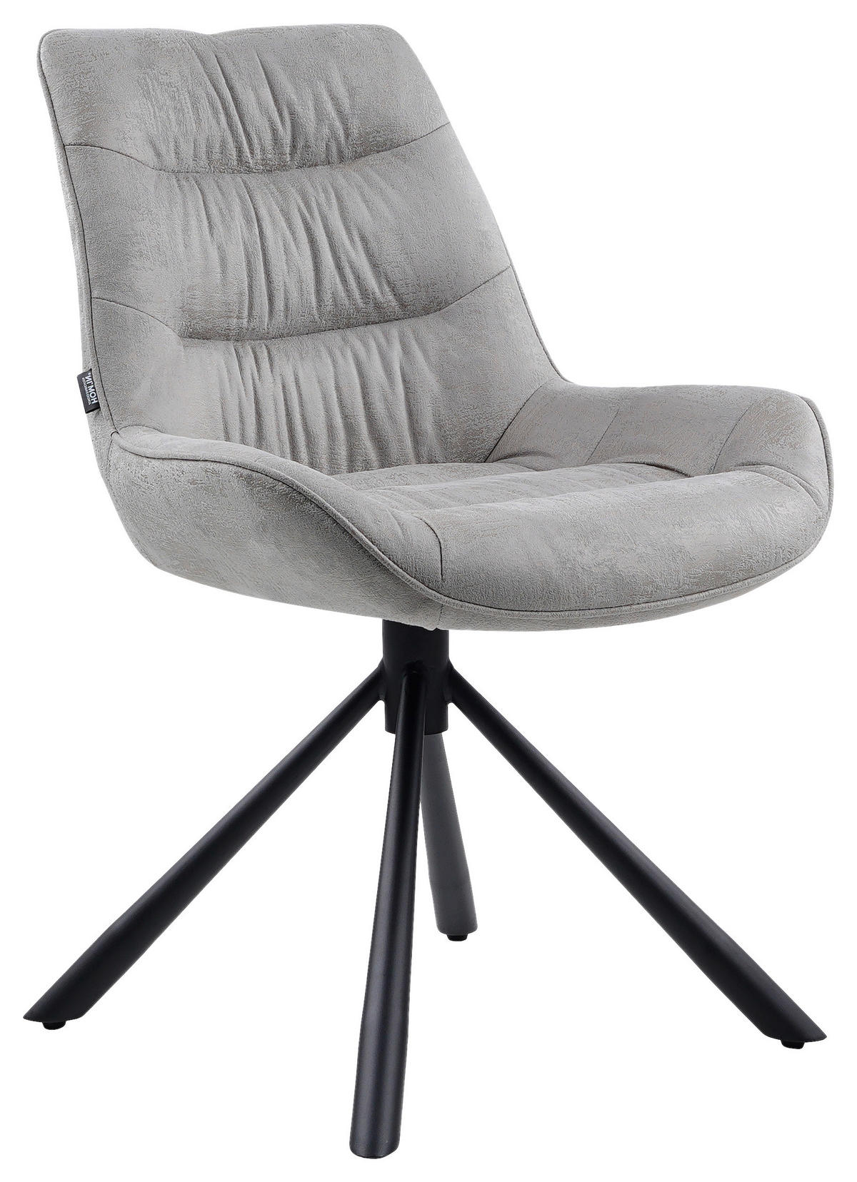 STUHL - Schwarz/Grau, Design, Textil/Metall (57/84/63cm) - Hom`in