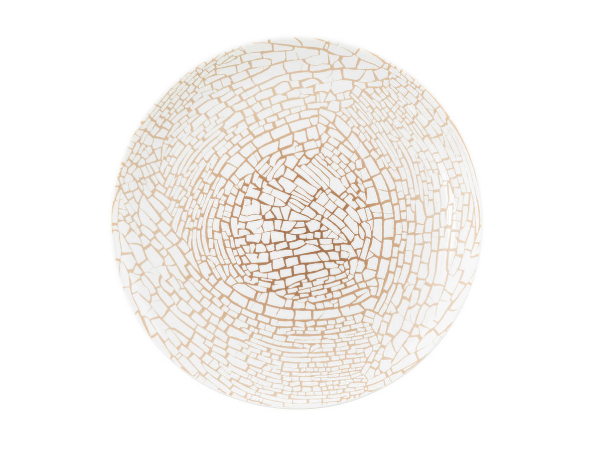 KROŽNIK ZA ZAJTRK  Liberty Krakelee  17,5 cm        - bela/barve brona, Basics, keramika (17,5cm) - Seltmann Weiden