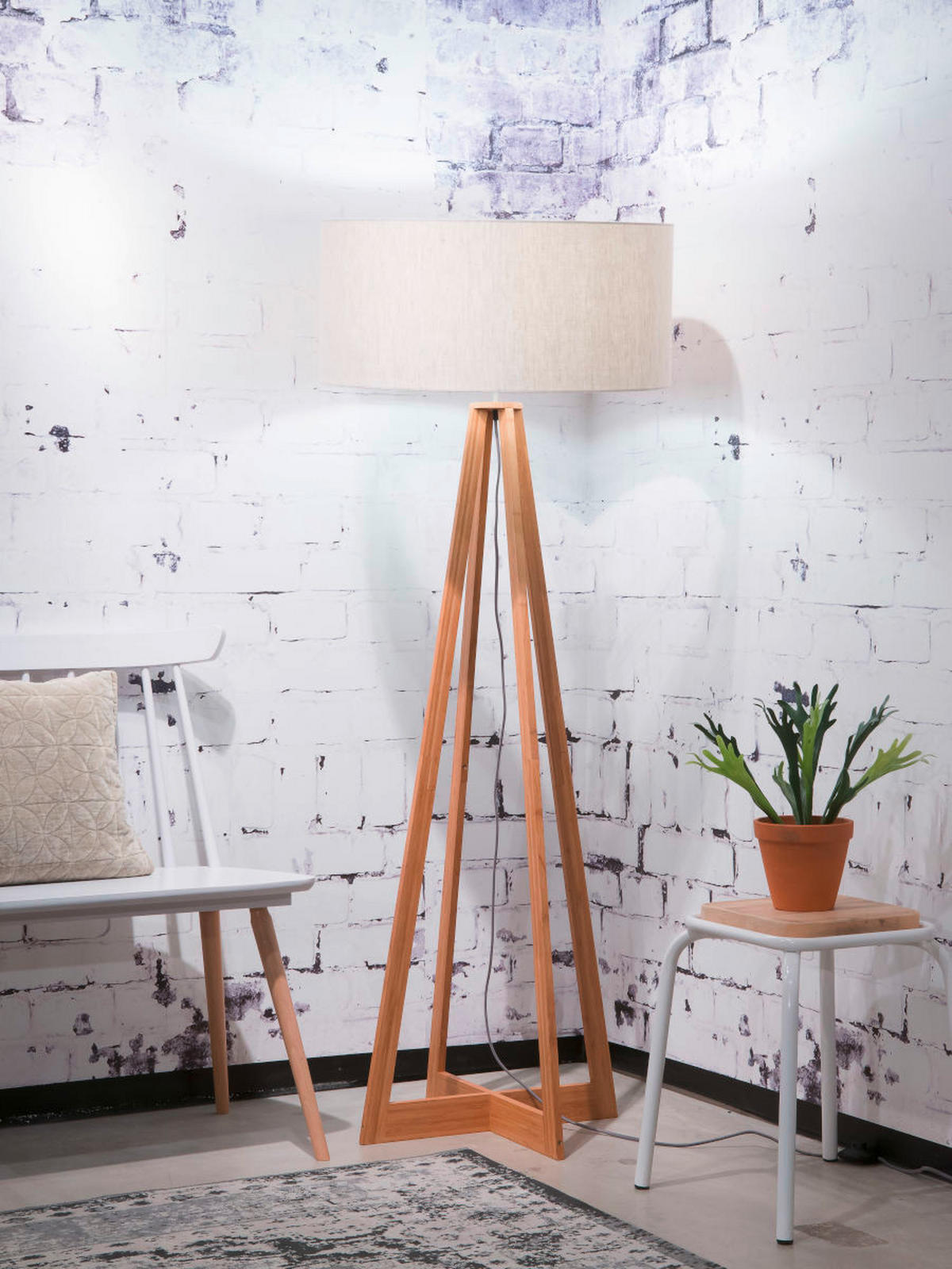 STEHLEUCHTE 60/158 cm    - Naturfarben, Trend (60/158cm) - Good & Mojo