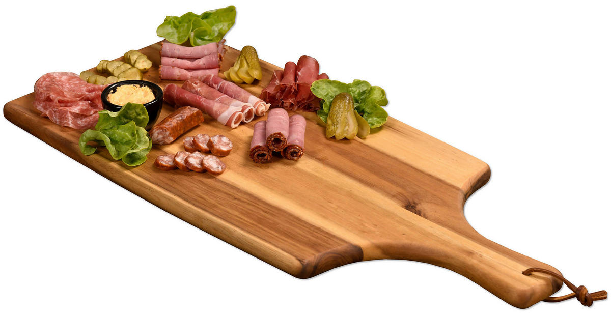 SCHNEIDEBRETT Holz Akazie  - Naturfarben, Basics, Holz (55/25/1,8cm) - Homeware Profession.