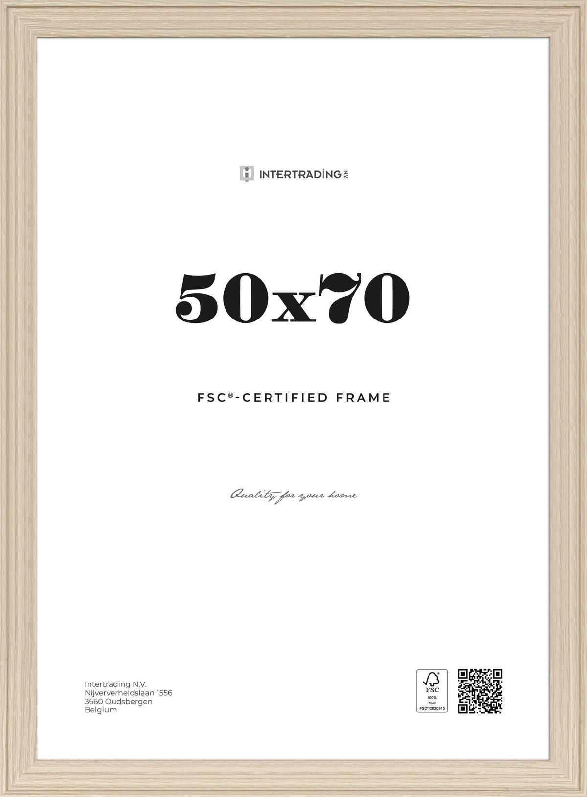 BILDERRAHMEN 56,2/1,6/76,2 cm  - Eichefarben, Basics, Holzwerkstoff (56,2/1,6/76,2cm)