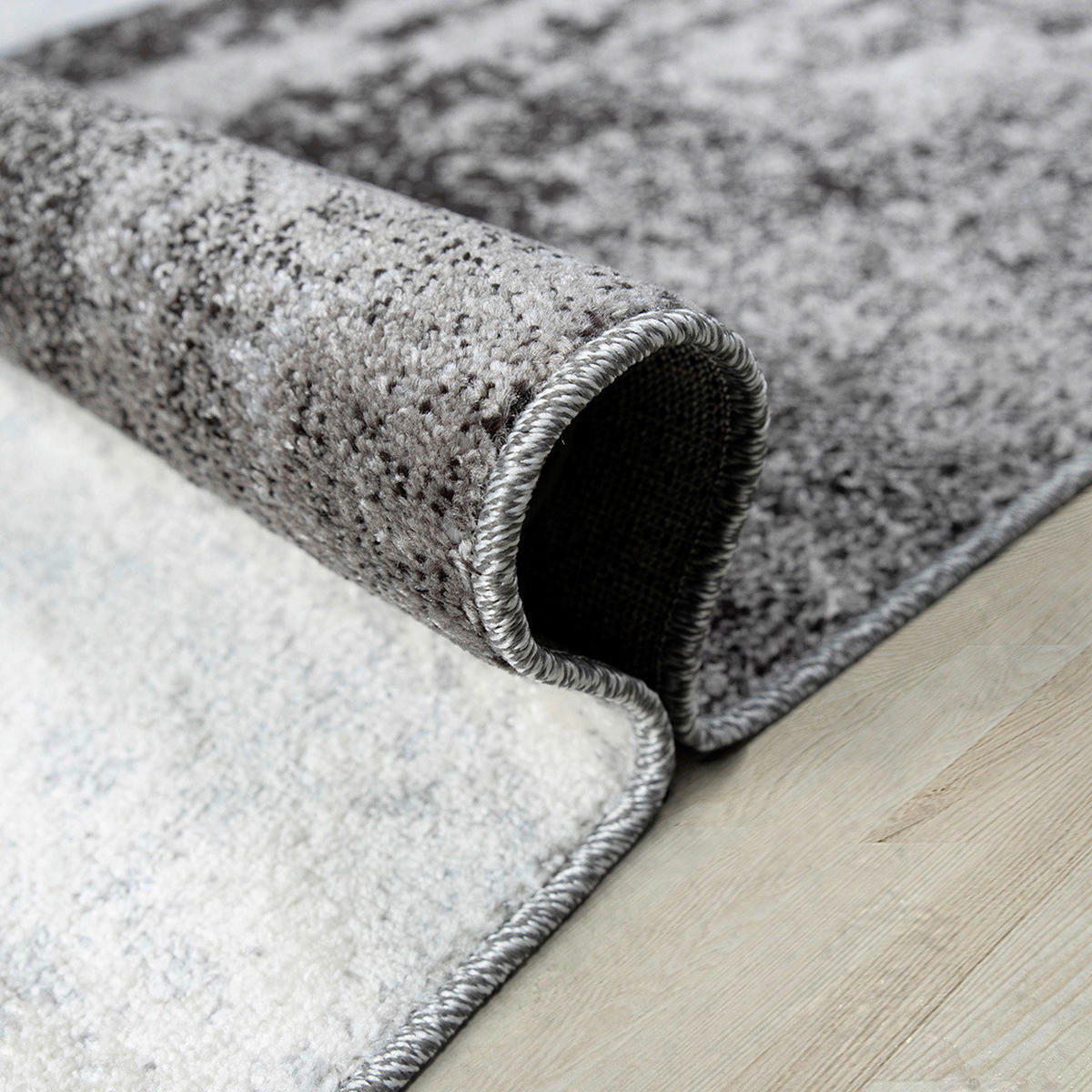 WEBTEPPICH 80/150 cm Phoenix-6042 Grau, Rot  - Rot/Grau, Design, Kunststoff/Textil (80/150cm) - Novel