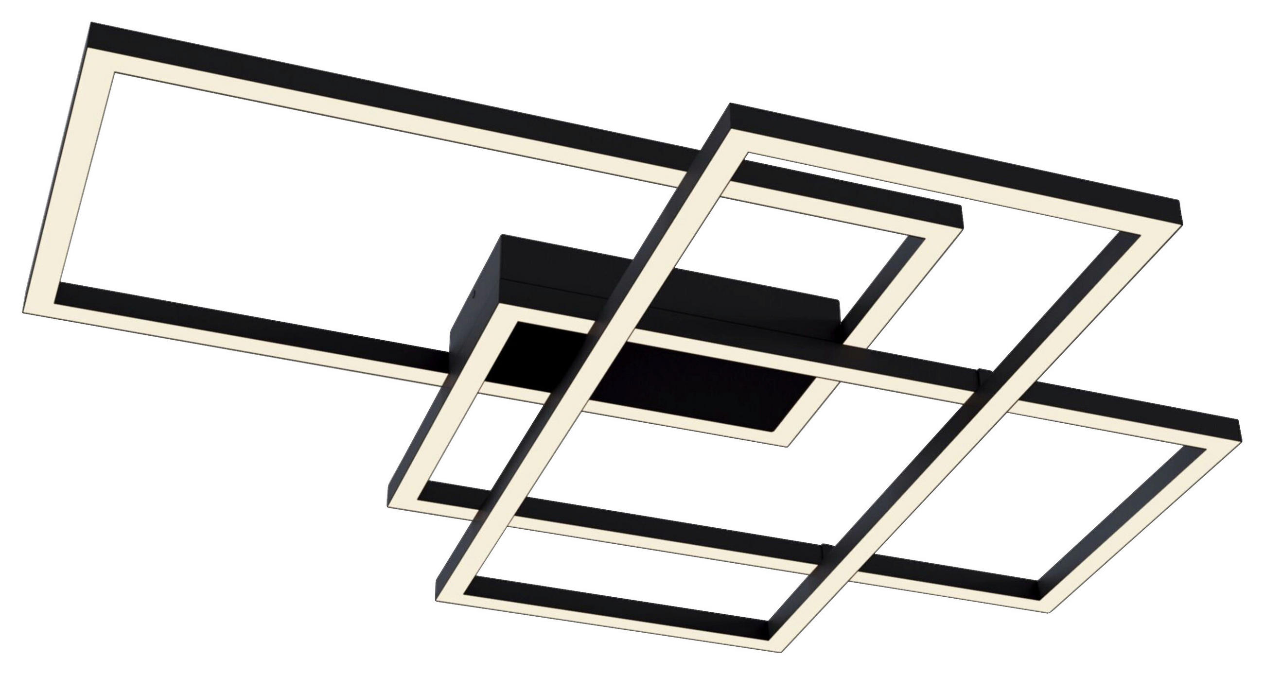 DECKENLEUCHTE 68/78/8 cm   - Schwarz, Basics, Kunststoff/Metall (68/78/8cm) - MAYTONI