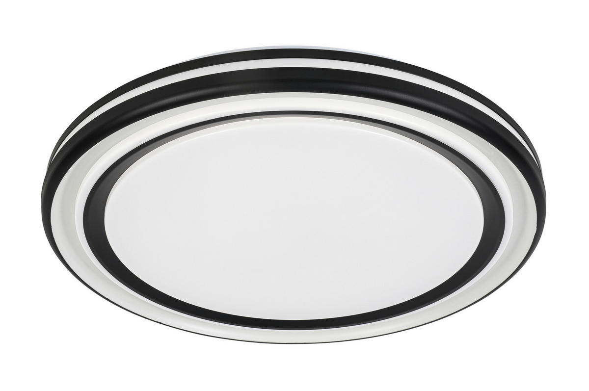 STROPNA LED-SVETILKA   48 W/5400 lm/3000-6500 K/220-240 V/ - črna/bela, Trend, kovina/umetna masa (49/6cm) - Novel