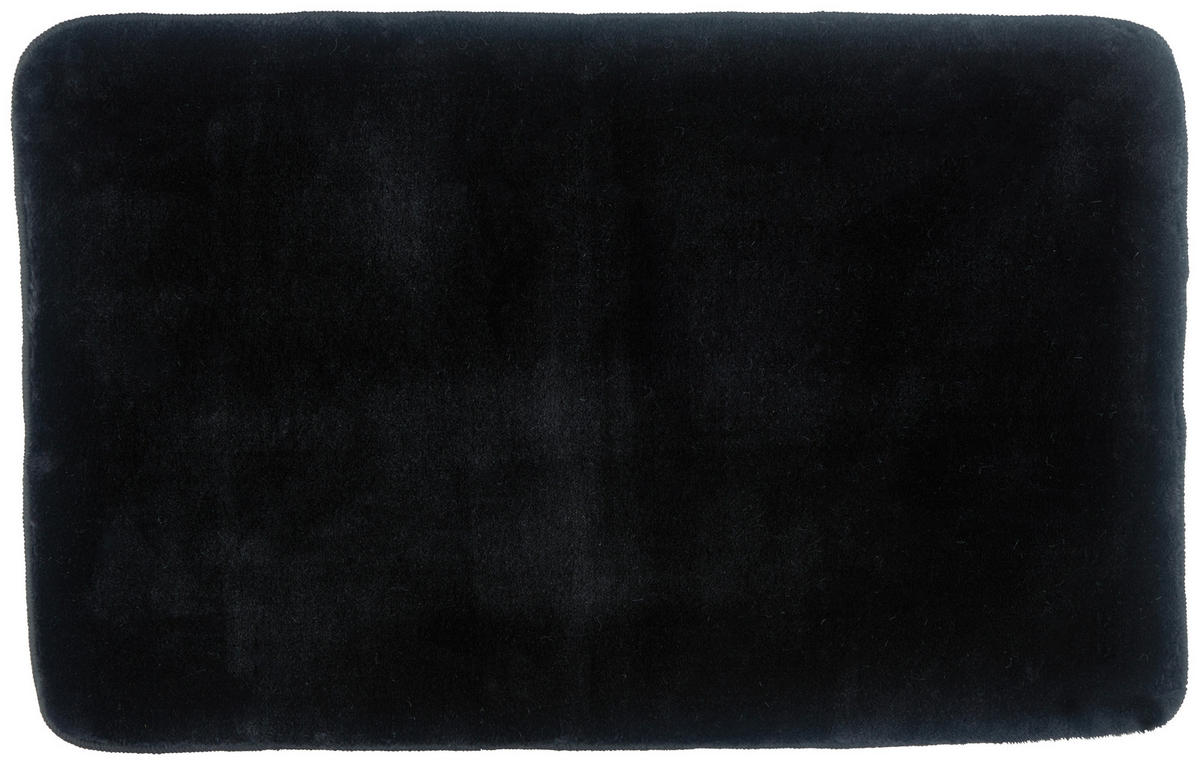 KOUPELNOVÁ PŘEDLOŽKA, 50/80 cm - černá, Basics, textil (50/80cm) - Boxxx