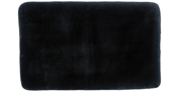 BADEMATTE Schwarz 50/80 cm - Schwarz, Basics, Textil (50/80cm) - Boxxx