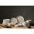 KOMBISERVICE Kyoto striscia 16-teilig  - Weiß, Trend, Keramik - Novel
