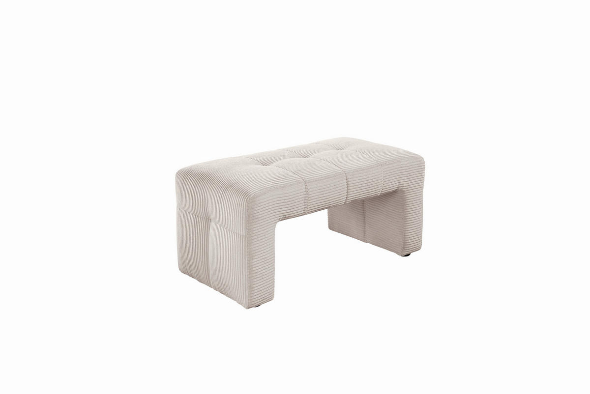 KLUPA  bež   - bež/crna, Moderno, drvo/tekstil (100/51/54cm) - Livetastic